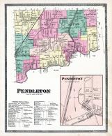 Pendleton Township, Halls Station, Beach Ridge P.O., Mapleton, Tonawanda Creek, Niagara and Orleans County 1875